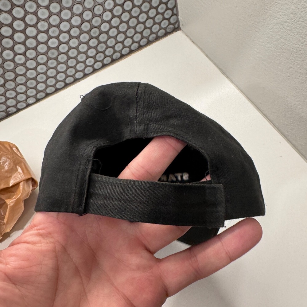 Starbucks Hat Cap Spellout Strap Back Black Employee Adjustable - Picture 7 of 7